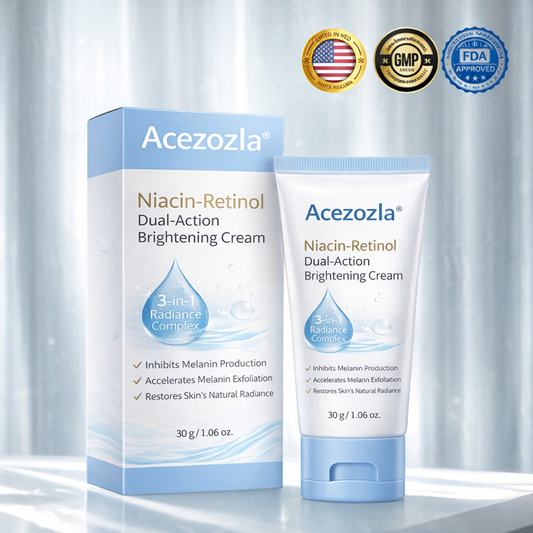🔥𝙇𝙞𝙢𝙞𝙩𝙚𝙙-𝙏𝙞𝙢𝙚 𝙊𝙛𝙛𝙚𝙧 | Acezozla® Niacin-Retinol Dual-Action Brightening Cream